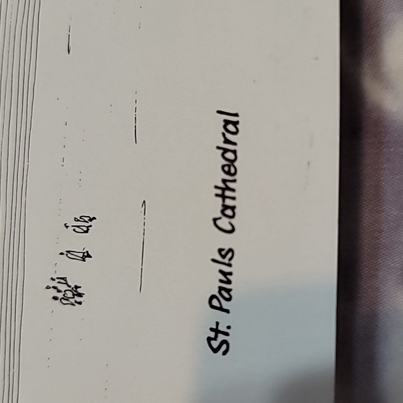 Print - St. Paul's Cathedral in England (Black & White Line - Picture 2 of 5